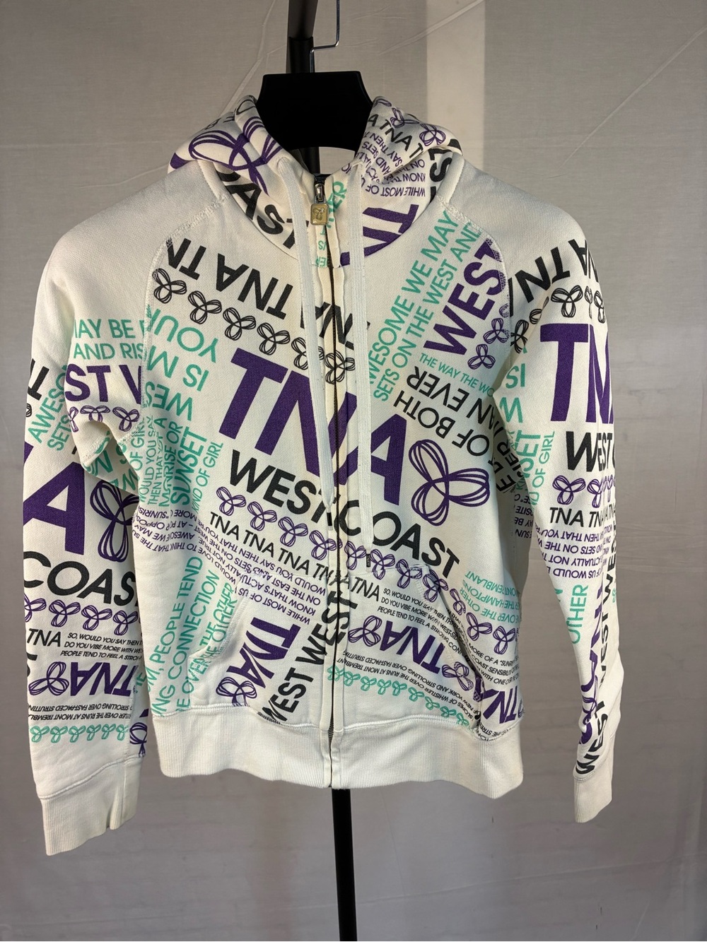 Aritzia TNA Graphix West Coast Full Zip Hoodie Jacket M